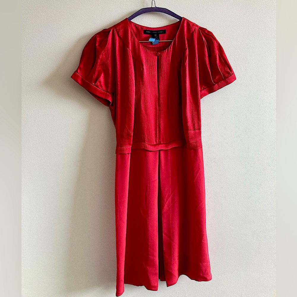 Red Satin Marc Jacobs Dress